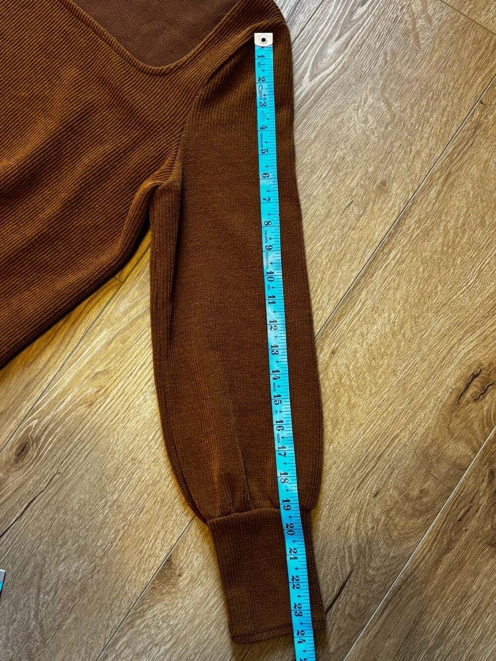 Madewell Ribbed Square-Neck Sweater in Brown - Picture 5 of 6